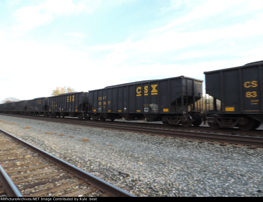 CSX coal cars loaded 